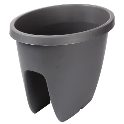 Plastkon Balconia OVI balkónový květináč antracitová