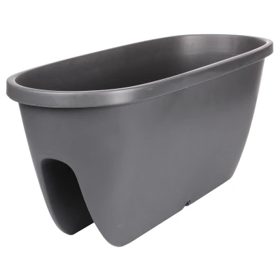 Plastkon Balconia OVI balkónový květináč antracitová