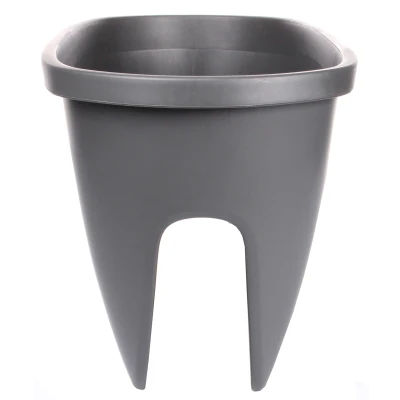 Plastkon Balconia OVI balkónový květináč antracitová