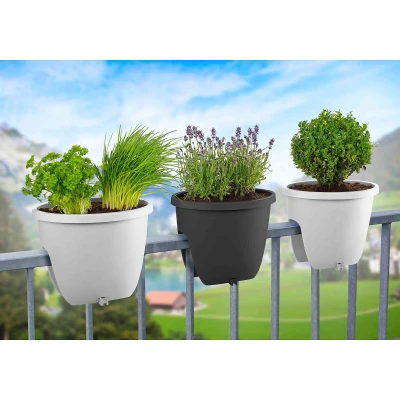 Plastkon Balconia OVI balkónový květináč hnědá