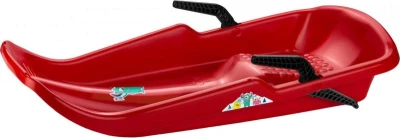 PLASTKON Boby dětské TWISTER bez sedáku se 2 brzdami Červené plast PLASTKON Boby dětské TWISTER bez sedáku se 2 brzdami Červené plast