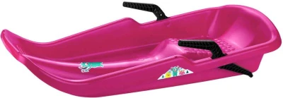 PLASTKON Boby dětské TWISTER bez sedáku se 2 brzdami Růžové plast PLASTKON Boby dětské TWISTER bez sedáku se 2 brzdami Růžové plast