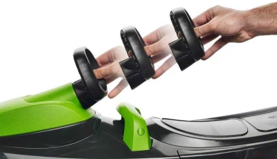 PLASTKON Boby řiditelné s volantem Stratos Šedý plast