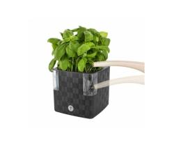 Plastkon Cobble samozavlažovací květináč bílá