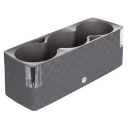 Plastkon Cobble Trio samozavlažovací květináč antracitová Plastkon Cobble Trio samozavlažovací květináč antracitová