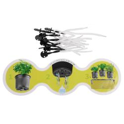 Plastkon Cobble Trio samozavlažovací květináč bílá