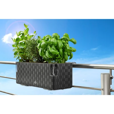 Plastkon Cobble Trio samozavlažovací květináč bílá