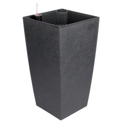 Plastkon Delto Stone samozavlažovací květináč 25 x 46 cm antracitová Plastkon Delto Stone samozavlažovací květináč 25 x 46 cm antracitová