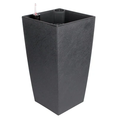 Plastkon Delto Stone samozavlažovací květináč 25 x 46 cm antracitová Plastkon Delto Stone samozavlažovací květináč 25 x 46 cm antracitová