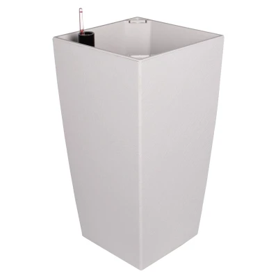 Plastkon Delto Stone samozavlažovací květináč 25 x 46 cm bílá