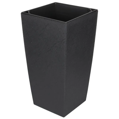 Plastkon Eliot Stone dekorativní květináč 25 x 46 cm antracitová