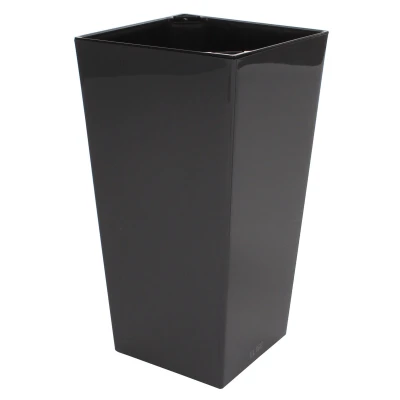 Plastkon Elise Lesk antracitový dekorativní květináč