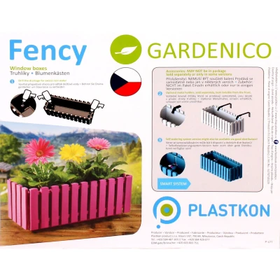 Plastkon Fency truhlík antracitová