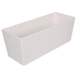 Plastkon Florence Stone dekorativní truhlík 75 cm bílá