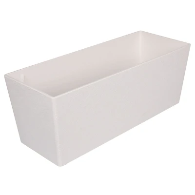 Plastkon Florence Stone dekorativní truhlík 75 cm bílá