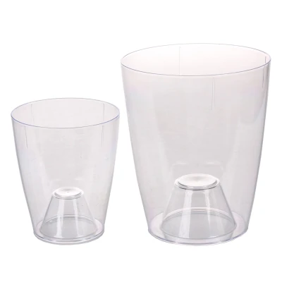 Plastkon Ornella čirý dekorativní květináč