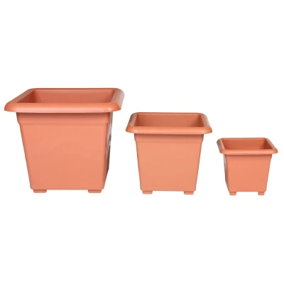 Plastkon Quattro terakota květináč