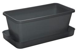 Plastkon Small truhlík s miskou antracitová