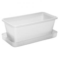 Plastkon Small truhlík s miskou bílá Plastkon Small truhlík s miskou bílá