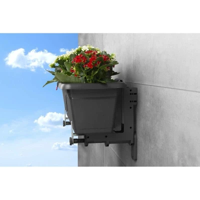 Plastkon Verso Wall držiak na kvetináče antracitová