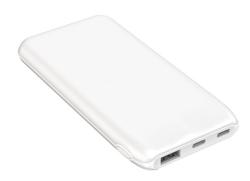 PLATINET POWER BANK 10000 MAH 3,7V 37Wh 10W 2xUSB-C 1xUSB-A WHITE