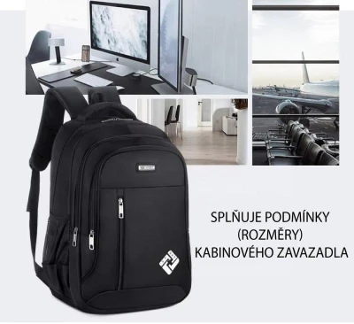 Platinium Batoh s USB portem 30 litrů černý
