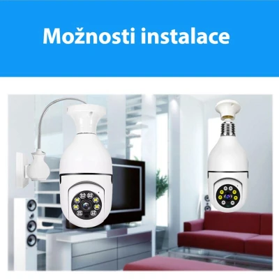 Platinium Bezdrôtová WiFi 3D kamera BULB E27 KB-27