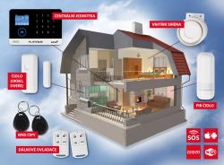 Platinium Bezdrátový domovní GSM alarm PG-103