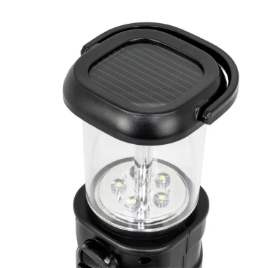 Platinium Solar Dynamo LED lucerna s rádiem 2v1 MY-208S-R
