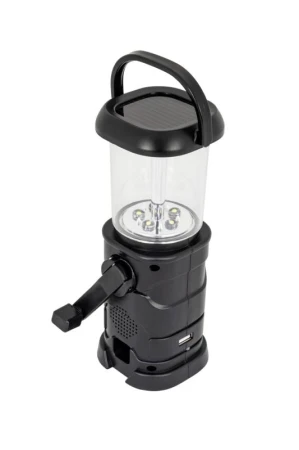 Platinium Solar Dynamo LED lucerna s rádiem 2v1 MY-208S-R