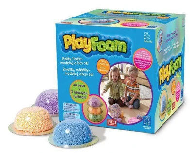 PlayFoam pěnová kuličková modelína boule 1ks 8 barev PlayFoam pěnová kuličková modelína boule 1ks 8 barev