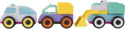 PLAYGRO Autíčka skládací set 3ks baby skládačka plast v krabici