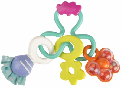 Playgro Baby chrastítko s kousátky pastelové pro miminko