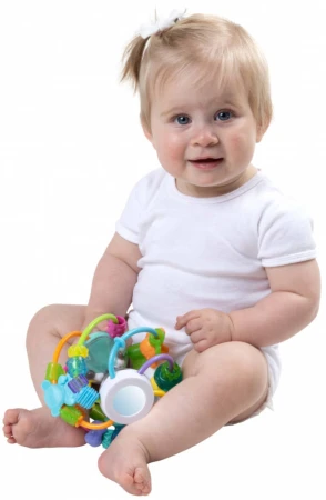 Playgro Baby míček zábavný senzorický pastelový pro miminko