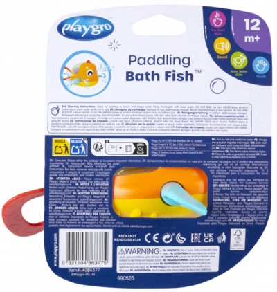 Playgro Baby rybička natahovací plavající do vody pro miminko 2 barvy