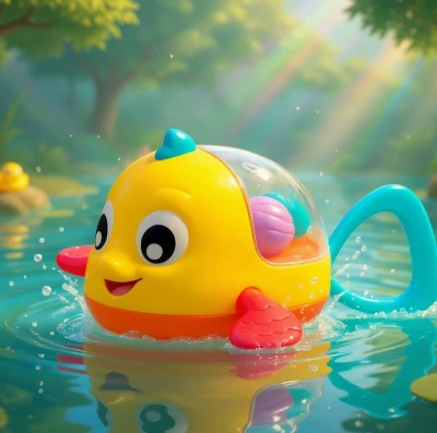 Playgro Baby rybička natahovací plavající do vody pro miminko 2 barvy