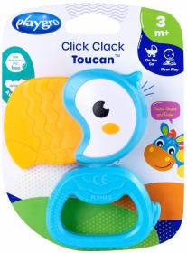 PLAYGRO Chrastítko pták tukan baby kousátko pro miminko