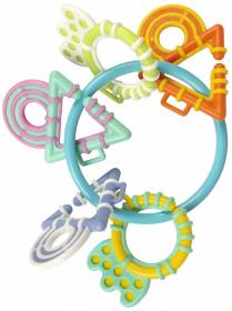 PLAYGRO Kousátko baby s tvary ovoce pastelové pro miminko PLAYGRO Kousátko baby s tvary ovoce pastelové pro miminko