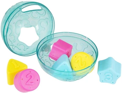 PLAYGRO Loptička baby vkladacia s tvarmi chrastacia pre bábätko