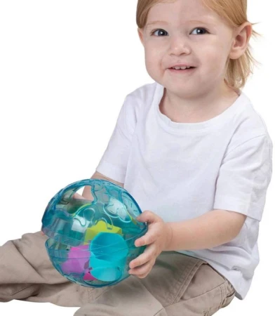 PLAYGRO Loptička baby vkladacia s tvarmi chrastacia pre bábätko