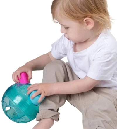 PLAYGRO Loptička baby vkladacia s tvarmi chrastacia pre bábätko