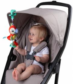 PLAYGRO PLYŠ Papoušek baby závěsný chrastící s klipem pro miminko