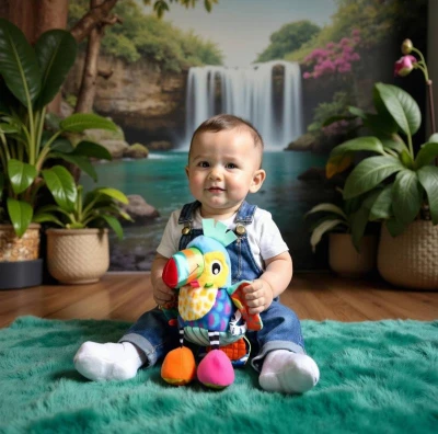 PLAYGRO PLYŠ Pták baby tukan Tamika závesný pískací pre bábätko