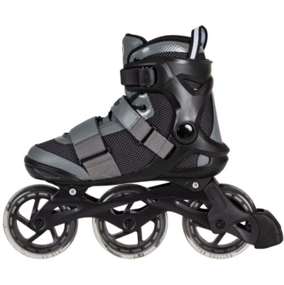 Playlife GT Black Grey 110 pánské kolečkové brusle + osvěžovač obuvi