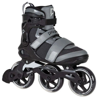 Playlife GT Black Grey 110 pánské kolečkové brusle POUZE 3x, 110, EU 43 (VÝPRODEJ)