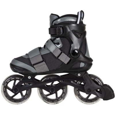 Playlife GT Black Grey 110 pánské kolečkové brusle POUZE 3x, 110, EU 43 (VÝPRODEJ)