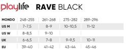 Playlife Rave Black kolečkové brusle + sleva 200,- na příslušenství