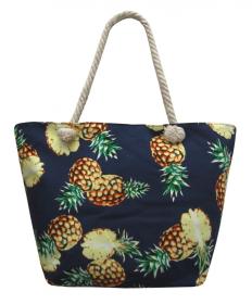 Plážová taška na zip M01701-4 Ananas Plážová taška na zip M01701-4 Ananas