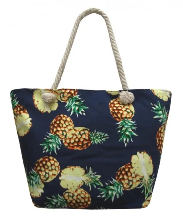 Plážová taška na zip M01701-4 Ananas Plážová taška na zip M01701-4 Ananas