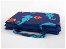 Plážové lehátko - mořský koník - 137 x 49 x 2 cm